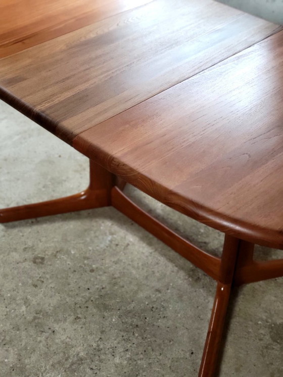 Image 1 of Tavolo da pranzo ovale allungabile in stile danese di Dyrlund in teak