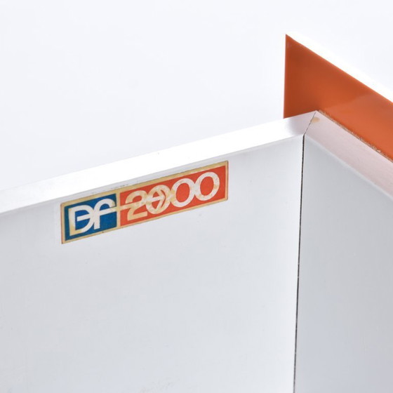 Image 1 of Restored Raymond Loewy Brown Orange and White DF-2000 TV Stand Credenza