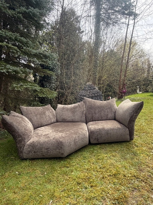 Edra „Standard“ Designer-Sofa – Rinascimento Stoff (Fungo/Mushroom) – wie neu  – inkl. Garantiekarte Exklusives Design