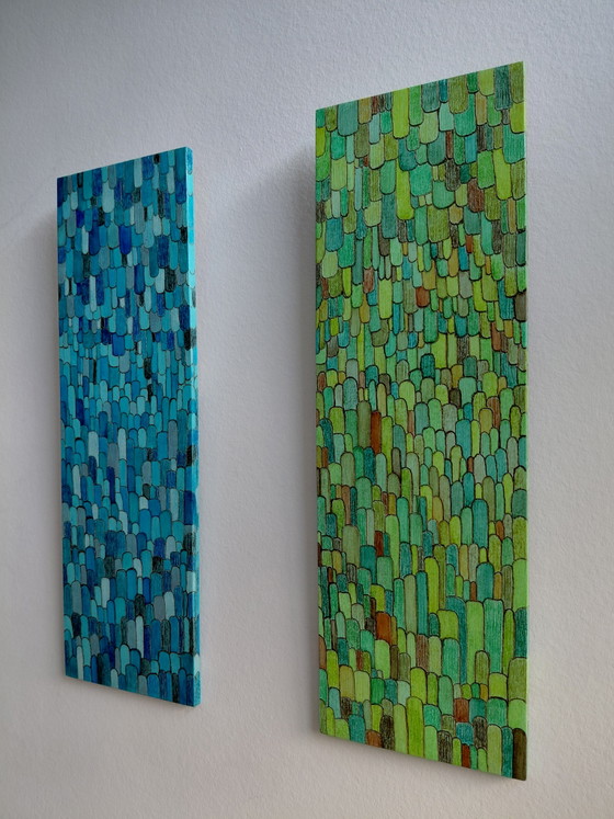 "BLUE DEL FIUME E BLUES DELLA FORESTA" – Gallery Suncorner, Arte, Wood (photo 2 of 7)