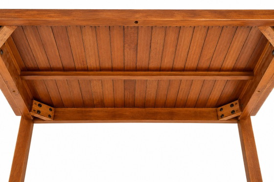 Mesa exótica de cristal y madera maciza de Tailandia. – Wood, Glass (photo 4 of 7)