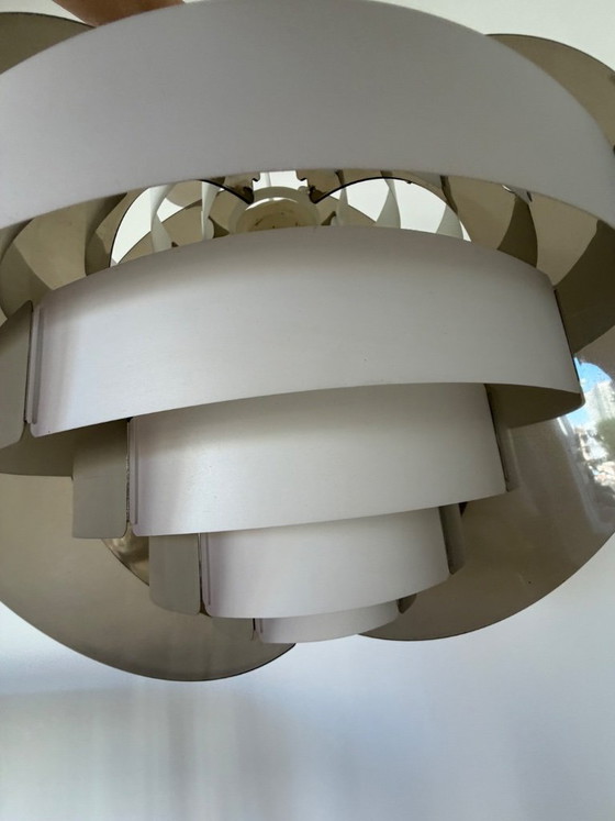 Lampada a sospensione Strips Mid-Century di Brylle et Jacobsen, Danimarca 1965 – Quality System (photo 4 of 6)