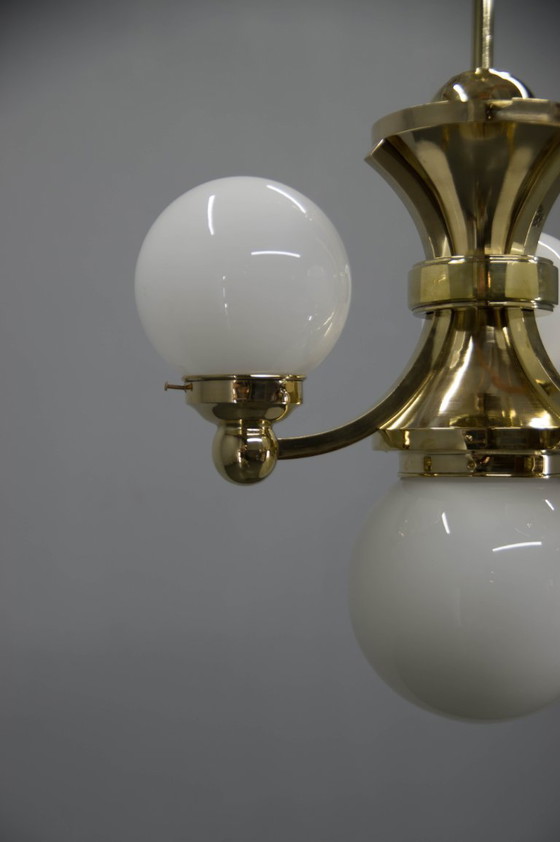 Image 1 of Lustre Art Déco de Gocar, 1910, restauré