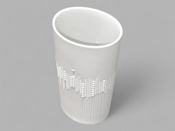 Image 1 of Precioso jarrón rosenthal blanco una joya en cualquier mesa