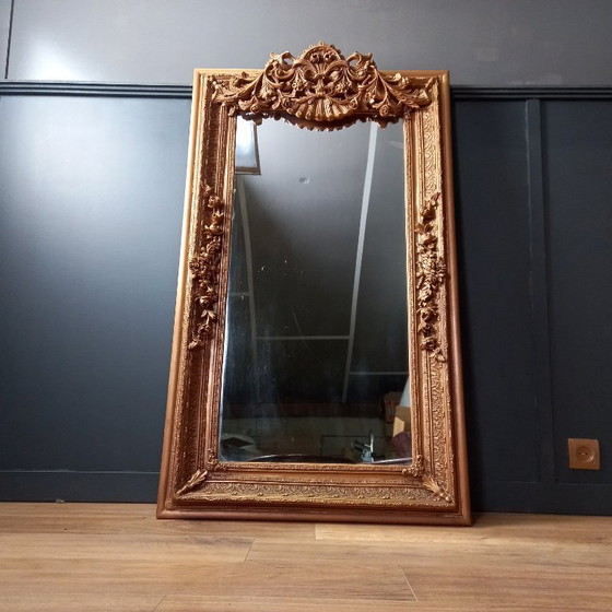 Image 1 of `Spiegel, Hollandse vergulde damspiegel