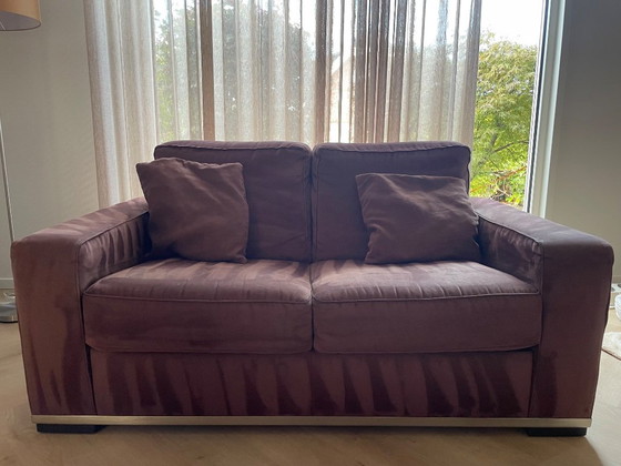 Natuzzi Sofa Set, Seating area, Metal, Textile, Beige (photo 8 of 9)