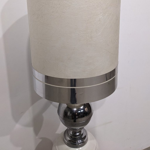 Große Vintage-Tischlampe von Delmas