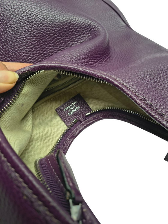 Image 1 of Sac bandoulière Hermès Massai PM Raisin en cuir Clémence – 2009