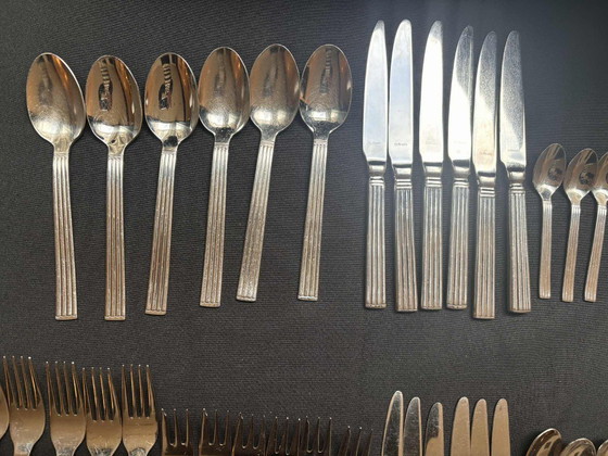 Image 1 of Set di posate moderne francesi per 6 persone: posate Amefa in acciaio inossidabile