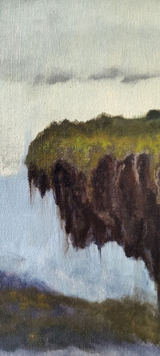 Image 1 of Là où la tempête s'achève - peinture à l'huile de Byron Ray