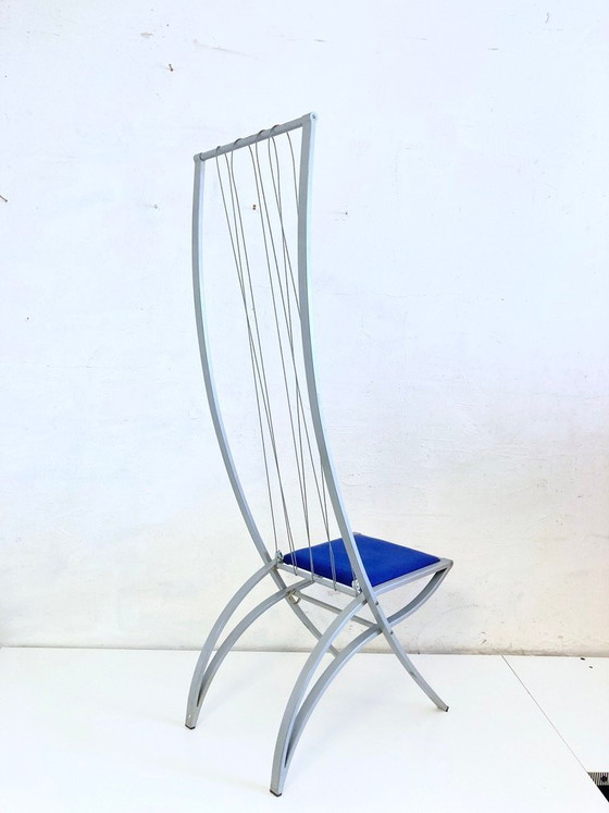 Image 1 of Poltrona a forma di arpa XXL degli anni '80/'90, Dietrich Design, alta 160 cm.