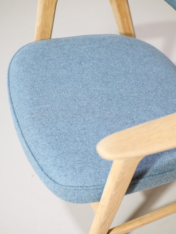 Image 1 of 6x Erik Kirkegaard 43 Dining Chairs Oak Danish