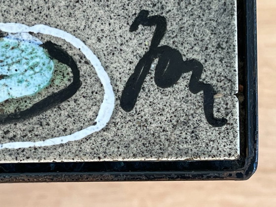 Image 1 of Vintage French coffee table from the Fifties with ceramic tiles