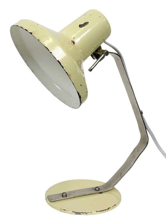 Image 1 of Beige industriële tafellamp van Metal Mot, jaren 60