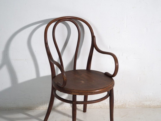 Antique bentwood Thonet armchair – Central Europe, circa 1900 – Metal (photo 31 of 40)