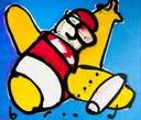 Herman Brood --- BARONE ROSSO (su tela)