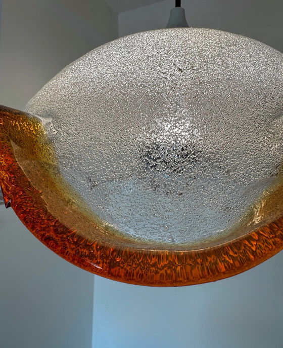 Image 1 of Bloem Murano Glas Hanglamp jaren 70