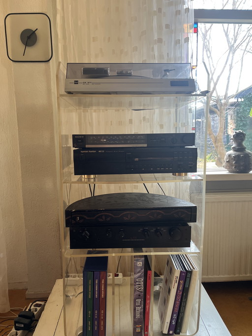 Plexiglass audio cabinet