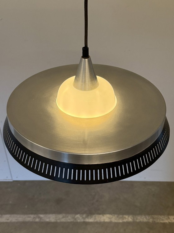 Bent Karlby Pendant lamp for LYFA – Denmark, 1960s – Glass, Metal (photo 5 of 10)