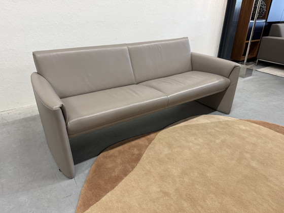 Image 1 of Leolux Boa Vista 3-Sitzer-Sofa, graues Leder
