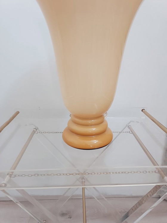 Image 1 of Vintage opaline glass table lamp