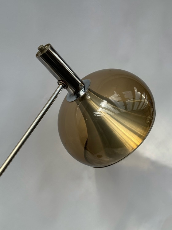 Image 1 of Lampadaire vintage réglable de Dijkstra, design de l'ère spatiale, Pays-Bas, années 1970