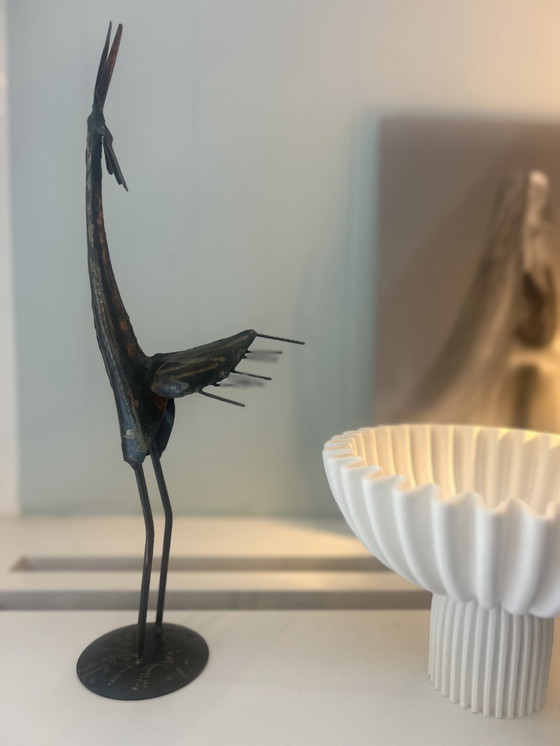 Image 1 of Beeld metalen vogel