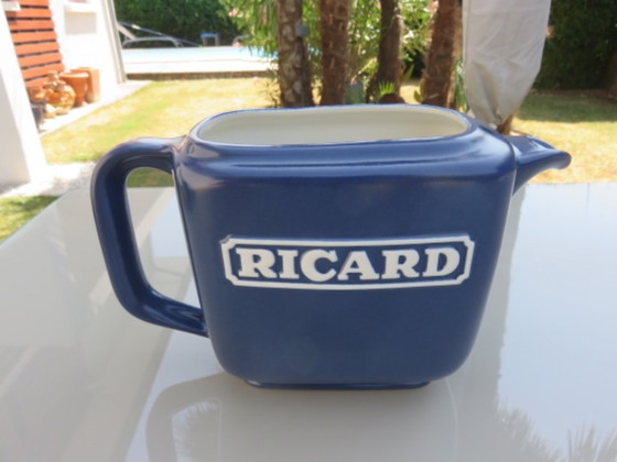 Image 1 of Zeldzame keramische "Ricard" kan, verzamelobject, RICARD keramiekwerkplaatsen, Frankrijk, 1960