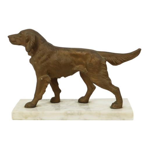 Art Deco Dog on Marble Base