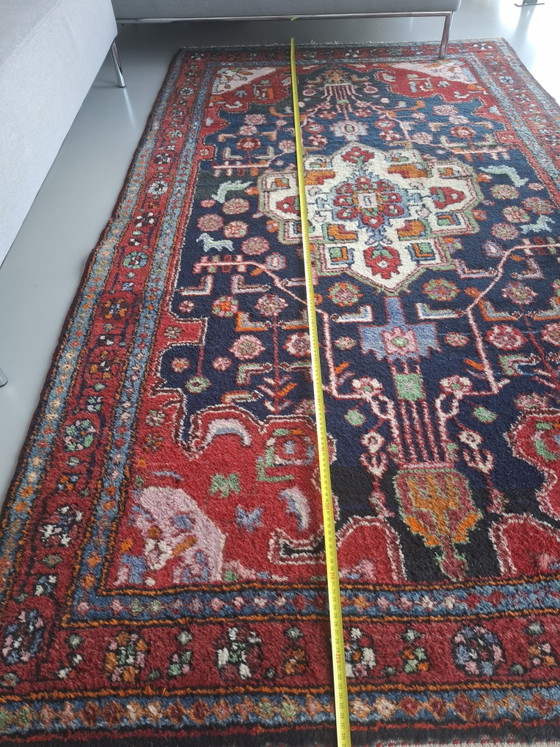 Image 1 of Alfombra oriental/persa anudada a mano de pura lana – Motivos tribales
