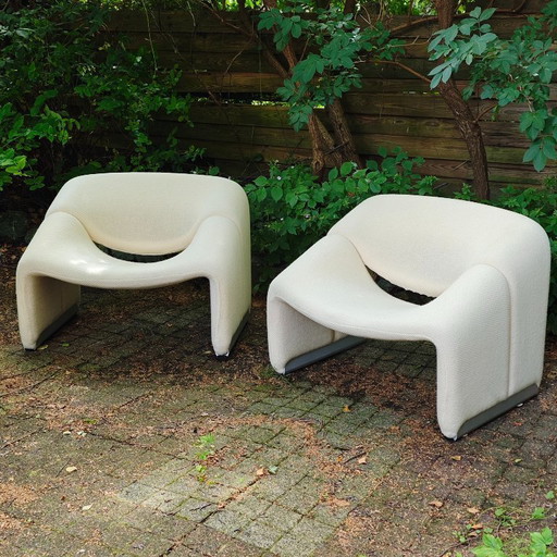 Artifort Groovy F598 lounge stoelen Pierre Paulin