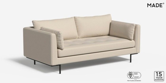 Image 1 of Canapé 2 places Harlow, marque : Made, couleur : beige avoine