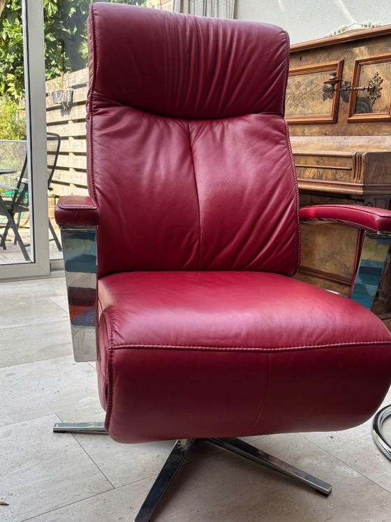 Sta- op stoel/ relaxstoel – Prominent, Verstelbare relaxstoel, Leather, Metal (photo 7 of 7)