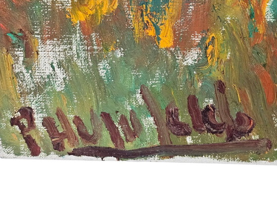 Image 1 of Petronella Humfeld - Still Life - Modern-Impressionist - 'Spring' - Impasto Technique - 1960s