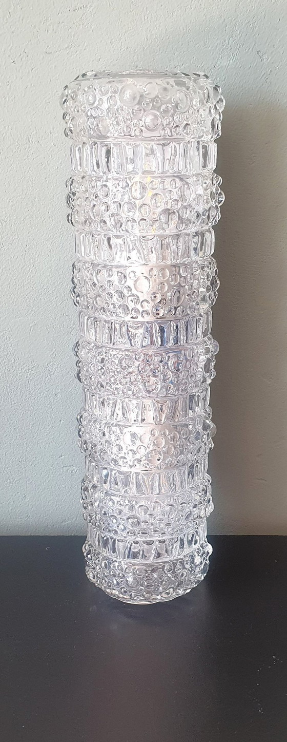 Applique murale vintage en verre bullé - 34 cm - Glashütte Limbourg. – Glashütte Limburg, Appliques murales (photo 4 of 37)