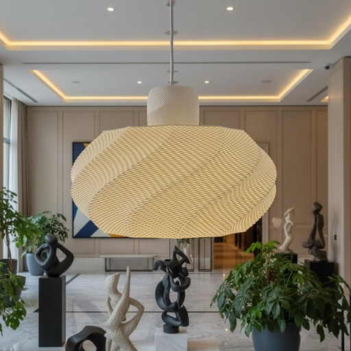 Twist Glow – Sculptural Pendant Lamp