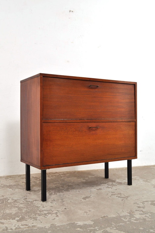 Vintage Mahagoni-Klappenschrank 1950er Jahre