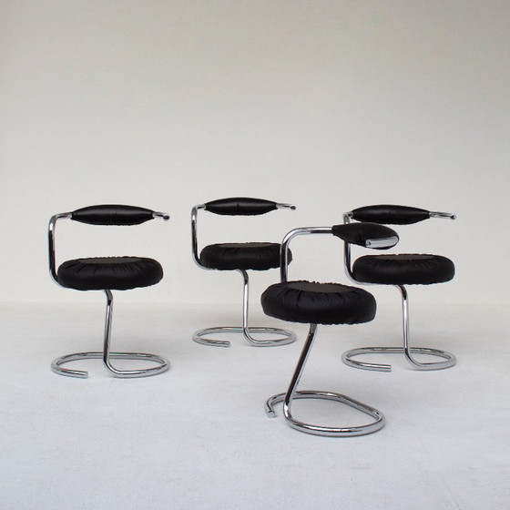 Image 1 of Set of Cobra Chairs by Giotto Stoppino
