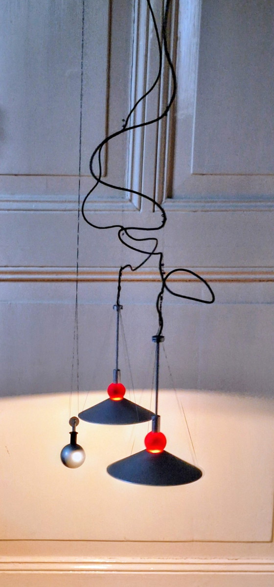 Gemelli par l'Italien Debsch, années 1980/90 – Suspensions, Metal (photo 10 of 15)