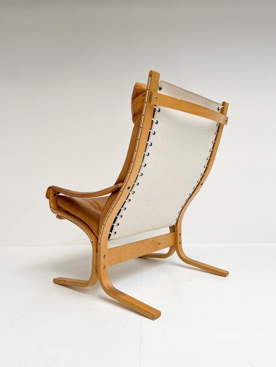 Image 1 of Fauteuil Siesta avec repose-pieds, conçu par Ingmar Relling pour Westnofa, années 1970
