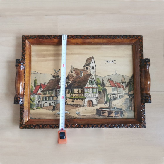 Image 1 of Antique Wooden Tray