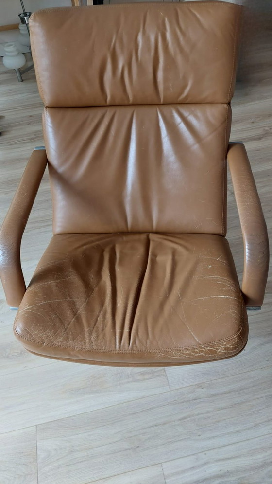 Poltrona Artifort Geoffry Harcourt van Leer – Poltrone, Leather, Metal (photo 3 of 5)