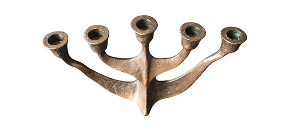 Image 1 of Bronze candlestick 5 arm by Horst Dalbeck, 1960