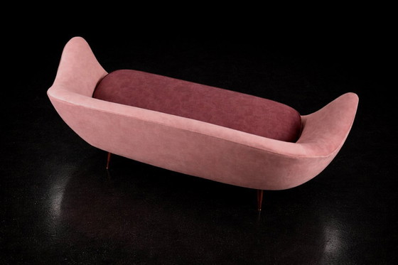 Image 1 of Vintage Mid-Century Space Age Velours Loungeset van Paged, 1972, set van 3