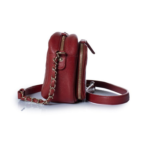Chanel, Red leather business affinity camera case