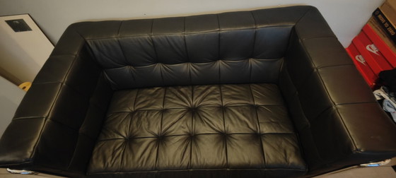 Design Leather Couches Set, Bauhaus / Chrome Retro vintage, Silver (photo 6 of 21)