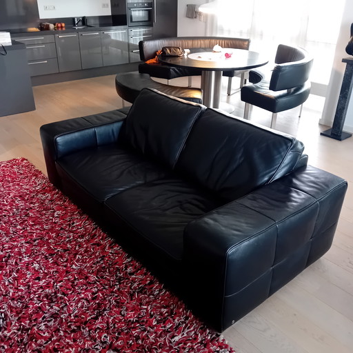 Sofá de cuero de 3 plazas Zanussi