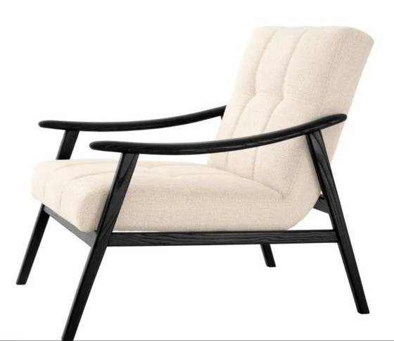 Image 1 of Silla Mortensen sillón Eichholtz nuevo negro beige