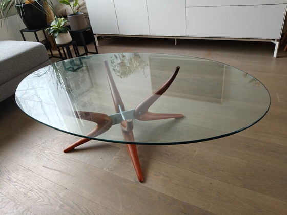 Image 1 of Porada Denuo Salontafel – Italiaans Design – Massief Hout & Glas