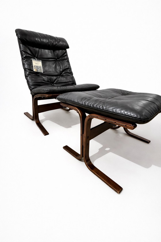 Image 1 of Siesta Lounge Chair & Ottoman – Ingmar Relling voor Westnofa (Noorwegen)